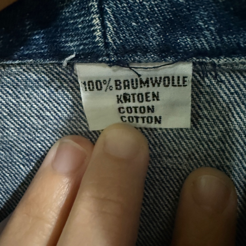 VTG brand tag missing Denim Women's Pleated Snap Front Jacket Western Cottage - Picture 7 of 8